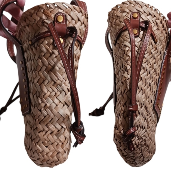 House Of Harlow Seaweed Canvas Convertible Bucket Bag - Picture 8 of 13